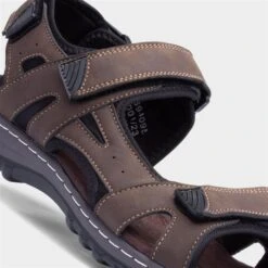 Hobos Mens Brown Easy Fasten Sandal -Deals Shoes Store 594095 2 L05.20230519000115