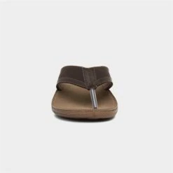 Red Fish Mens Brown Toe Post Sandal