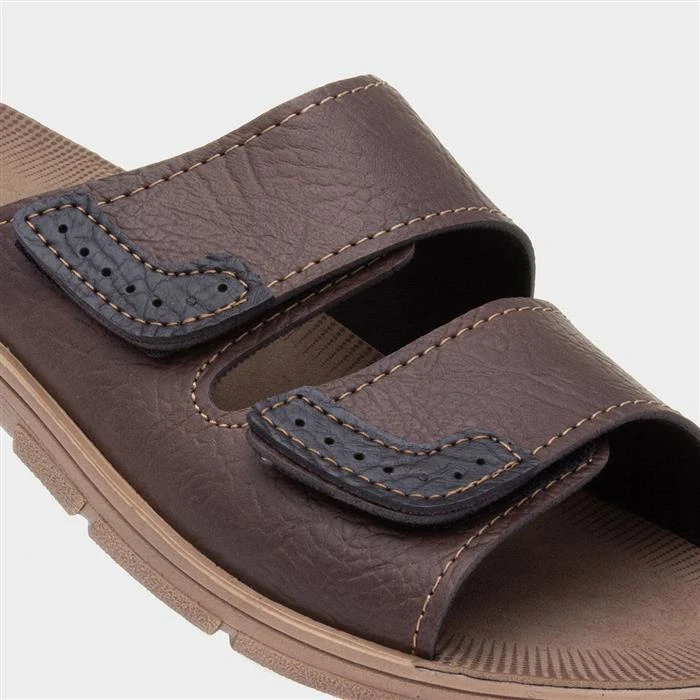 Red Fish Mens Brown Mule Sandal 6 Red Fish Mens Brown Mule Sandal - Image 4
