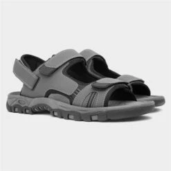 Hobos Mens Grey Easy Fasten Sandal -Deals Shoes Store 599065 2 L06.20230601000107