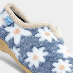 Lunar Daisy Womens Blue Floral Full Slipper -Deals Shoes Store 699001 2 L05.20230412000639