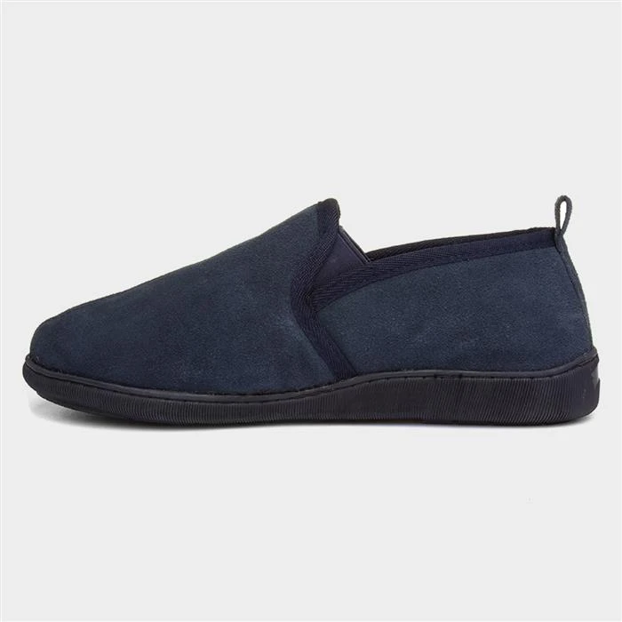 Hush Puppies Arnold Mens Navy Full Slipper 4 Hush Puppies Arnold Mens Navy Full Slipper - Image 2