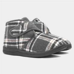 Jo & Joe Cecil Mens Grey Tartan Bootie -Deals Shoes Store 699147 2 L06.20230627000420