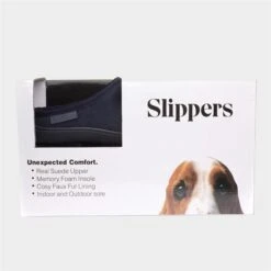 Hush Puppies Ashton Mens Navy Suede Mule Slipper -Deals Shoes Store 699198 2 L05.20230406000301