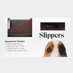 Hush Puppies Ashton Mens Brown Suede Mule Slipper -Deals Shoes Store 699199 2 L05.20220919000413